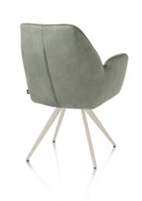 Bell, armstoel - creme frame - pocket - stof Calabria - Olijf - Afbeelding 3