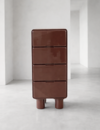 Mauro kast h104cm - Bordeaux