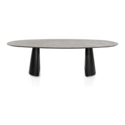 Arabax, table - ellipse - 270 x 120 cm - Gris clair