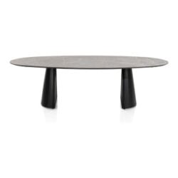 Arabax, eetkamertafel - ellips - 270 x 120 cm - Lichtgrijs