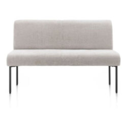 Reverso, banc 140 cm - confort ressorts - tissu Livigno - Caillou