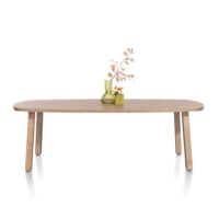 Pavarotti, table 240 x 108 cm - pieds de table (4) avec accent bois
