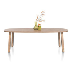 Pavarotti, table 240 x 108 cm - pieds de table (4) avec accent bois