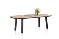 Avalox, eetkamertafel ovaal 240 x 110 cm - kleur naturel - 4 poot - Afbeelding 2