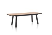 Avalox, uitschuiftafel 160 (+ 50) x 98 cm - kleur naturel - 4 poot - Afbeelding 2