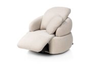 Hollywood, homecinema draaifauteuil - incl. accu - stof Cloudy - beige - Afbeelding 2