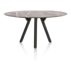 Minato, table de bar - ellipse - 210 x 105 cm. (hauteur: 92 cm.) - Gris clair