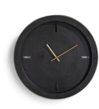 Alfie klok L D59cm - Zwart