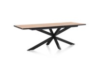 Avalox, table à rallonge 190 (+ 60) x 98 cm - couleur oak natural vintage - centrale pied - Image 2