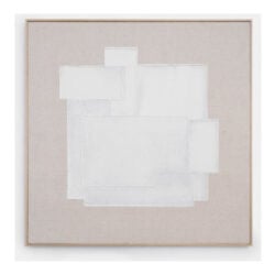 Chloe schilderij 120x120cm - Cremekleurig