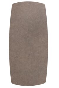 Saluti, bartafel ovaal 150 x 105 cm. - 4 poot - rough off black - Lava - Afbeelding 2