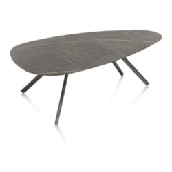 Minato, table basse 100 x 60 cm. - Onyx