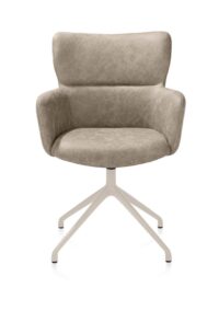 Sage, armstoel draaibaar - creme - stof Oregon - beige