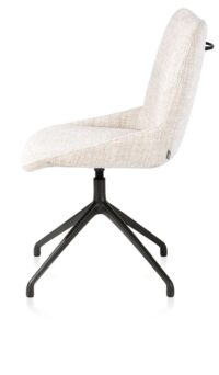 Mats, chaise - pivotante - rough off black - Luton - Creme - Image 3