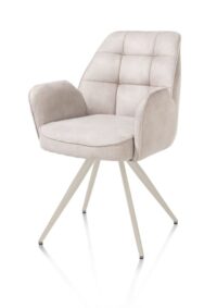 Bell, armstoel - creme frame - pocket - stof Calabria - Kiezel - Afbeelding 2