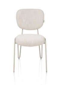 Joan, chaise - crème - tissu Luton