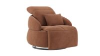 Hollywood, Homecinema draaifauteuil xl, met relaxsysteem en verstelbare rug