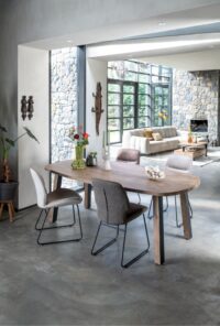 Pavarotti, table 240 x 108 cm - pieds de table (4) avec accent bois - Image 3