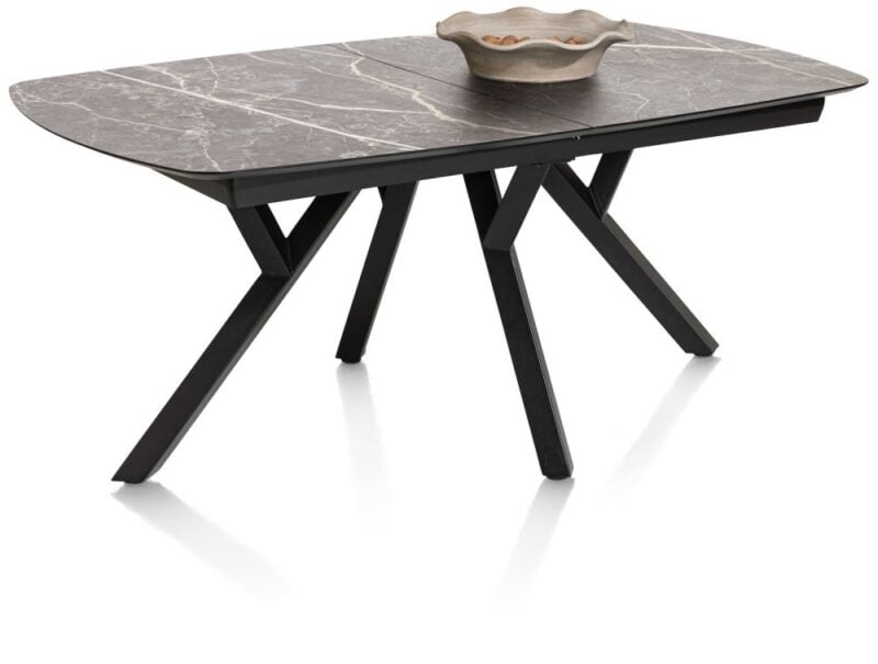 Minato, Uitschuiftafel - Ovaal - 180 (+ 60) X 110 Cm. - Lichtgrijs - Afbeelding 3