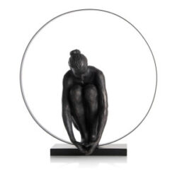 Circle Lady beeld H54cm - Zwart