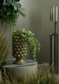 DOTS vaas h41cm - Olive - Afbeelding 3