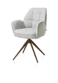 Bell, armstoel - steelbrown frame - draaibaar - pocket - combi Calabria/Vada - Olijf - Afbeelding 2