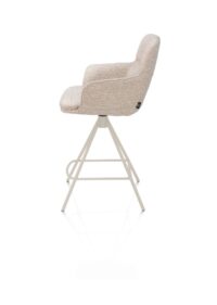 Mateo, barstoel - 4-pootjes - creme - Bellini - Creme - Afbeelding 3