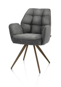 Bell, armstoel - steelbrown frame - pocket - stof Calabria - Antraciet - Afbeelding 2