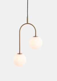 Tobie hanglamp 2*G9 - Wit