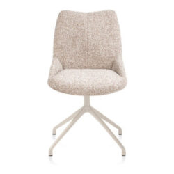 Mats, chaise - pivotante - creme - Luton - Cuivre