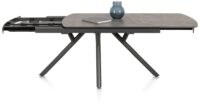 Novello, uitschuiftafel 200 (+ 78) x 100 cm - Primo Laminato marble - Lichtgrijs - Afbeelding 3