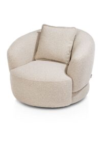 Cervos, fauteuil draaibaar - rond 100cm incl. 1 kussen 45x45 - Afbeelding 2
