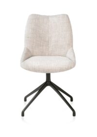 Mats, chaise - pivotante - rough off black - Luton - Creme