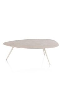 Salutina, salontafel 110 x 80 cm - 3 pootjes - crème - Afbeelding 3