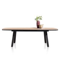 Avalox, uitschuiftafel ovaal 190 (+ 60) x 110 cm - kleur naturel - 4 poot