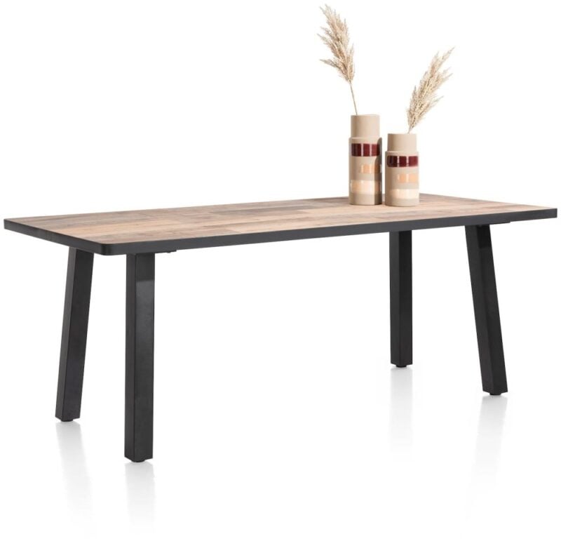 Avalox, Table 200 X 98 Cm - Couleur Driftwood - 4 Pied - Image 2