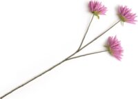 Dahlia Spider Spray fleur artificielle H75cm - Pourpre