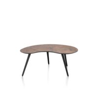 Maze, table basse 100 x 59 cm - forme haricot - hauteur 46 cm - Rouille