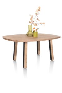 Pavarotti, table de bar 150 x 120 cm (hauteur: 92 cm) - pieds de table (4) avec accent bois - Image 2