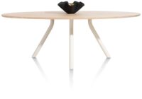Arvada, table 250 x 110 cm. - ellipse - pied central Nebbia - Naturel Nebbia - Image 2