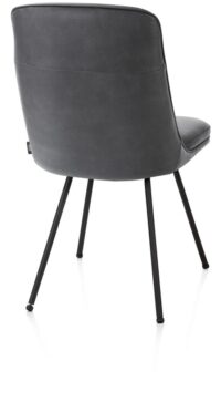 Mateo, chaise - 4-pieds - rough off black - Pala - Anthracite - Image 3