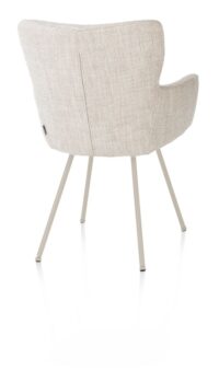 Sage, armstoel 4-pootjes creme - stof Luton - Creme - Afbeelding 2