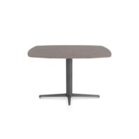 Saluti, bartafel ovaal 150 x 105 cm. - centrale teenpoot - grafiet - Lava