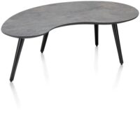 Maze, table basse 100 x 59 cm - forme haricot - hauteur 32 cm - Anthracite - Image 2