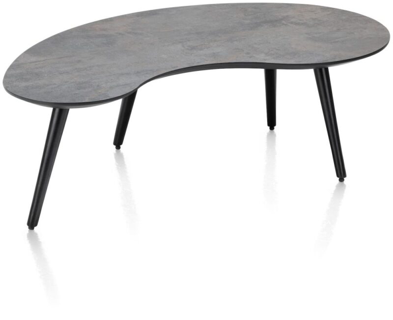 Maze, Table Basse 100 X 59 Cm - Forme Haricot - Hauteur 32 Cm - Anthracite - Image 2