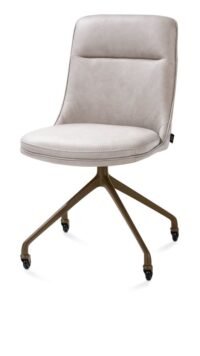Mateo, chaise - roulettes - steelbrown - Pala - Gris clair - Image 2