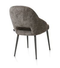 Nikolas, chaise - gris (RAL 7022) - tissu Enzo - Lava - Image 3