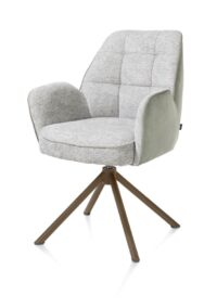 Bell, armstoel - steelbrown frame recht - draaibaar - pocket - combi Calabria/Vada - Olijf - Afbeelding 2
