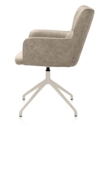Sage, armstoel draaibaar - creme - stof Oregon - beige - Afbeelding 3