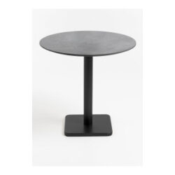 Brest bistrotafel stone anthracite D80cm - zwart
